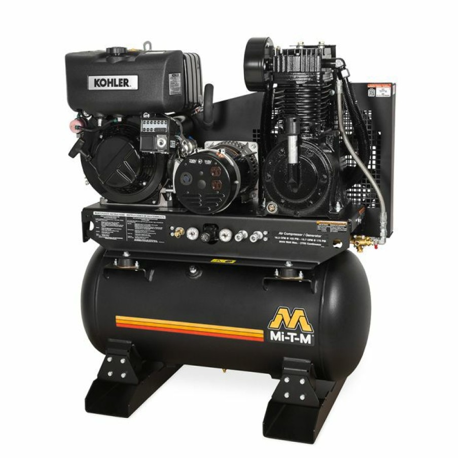 Diesel Generators * | Mi-T-M Ag2-Skd9-30M 30-Gallon 9.1 Hp Compressor Generator